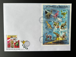 Guinée Guinea 2009 FDC Mi. 6794 - 6802 Surchargé Overprint Dinosaures Dinosaurier Dinosaurs Anniversaire Charles Darwin - Vor- U. Frühgeschichte