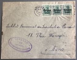 Belgique, Divers (occupation) Sur Enveloppe De Brussel 9.2.1917 + Censure BRUSSEL - (B1628) - Sonstige & Ohne Zuordnung