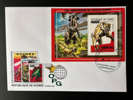 Guinée Guinea 2009 FDC Mi. Bl. 1734 Surchargé Overprint Dinosaures Dinosaurier Dinosaurs Anniversaire De Charles Darwin - Prehistóricos