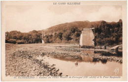 30. REMOULINS. Ruines Du Vieux Moulin De Ferragut Et Le Pont Suspendu. 16 - Remoulins