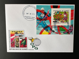 Guinée Guinea 2009 FDC Mi. Bl. 1721 Surchargé Overprint Winter Olympic Calgary 1988 Vancouver 2010 Jeux Olympiques Ski - Winter 1988: Calgary