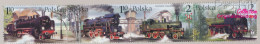 Polen 3997-4000 Viererstreifen (kompl.Ausg.) Postfrisch 2002 Dampfloks (10162001 - Unused Stamps