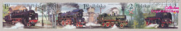 Polen 3997-4000 Viererstreifen (kompl.Ausg.) Postfrisch 2002 Dampfloks (10162003 - Unused Stamps
