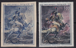 France N°1365 - Essai De Couleur Non Dentelé - Géricault - Neuf ** Sans Charnière - TB - Color Proofs 1945-…