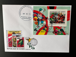 Guinée Guinea 2009 FDC Mi. Bl. 1722 Surch. Overprint Winter Olympic Calgary 1988 Vancouver 2010 Jeux Olympiques Hockey - Invierno 2010: Vancouver