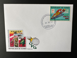 Guinée Guinea 2009 FDC Mi. 6765 Surchargé Overprint Winter Olympic Games Calgary 1988 Vancouver 2010 Jeux Olympiques Ski - Hiver 1988: Calgary