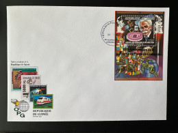 Guinée Guinea 2008 FDC Mi. Bl. 1652 Surch Overprint 145e Anniversaire Pierre De Coubertin Olympic Games Jeux Olympiques - Guinea (1958-...)