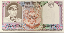 Nepal 10 Rupees, P-25 (1974) - UNC - Nepal