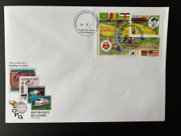 Guinée Guinea 2008 FDC Mi. Bl. 1643 Surchargé Overprint Scouts Scoutisme Pfadfinder Papillon Lord Baden-Powell Drapeau - República De Guinea (1958-...)