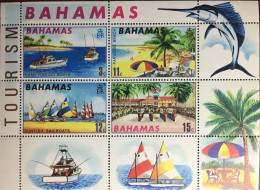 Bahamas 1969 Tourism Minisheet MNH - 1963-1973 Autonomía Interna