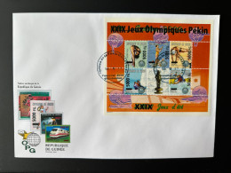 Guinée Guinea 2008 FDC Mi. 6265-6269 Surchargé Overprint Olympic Games Sydney 2000 Pekin Beijing 2008 Jeux Olympiques - Guinea (1958-...)