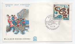 - FDC LES MIGRATIONS EUROPÉENNES - MONACO 28.4.1967 - - Refugees