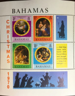 Bahamas 1970 Christmas Minisheet MNH - 1963-1973 Autonomia Interna