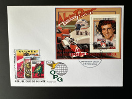 Guinée Guinea 2009 FDC Mi. Bl 1716 Surchargé Overprint Formula Formule 1 One Alain Prost Marlboro Cigarettes Tabac - Cars