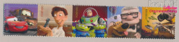 USA 4748-4752 Fünferstreifen (kompl.Ausg.) Postfrisch 2011 Pixar Filme (10162083 - Unused Stamps