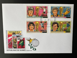 Guinée Guinea 2009 FDC Mi. 6729 - 6732 Surchargé Overprint Football Fußball Soccer FIFA World Cup Mexico Coupe Monde - República De Guinea (1958-...)