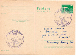 59653 - DDR - 1984 - 10Pfg Kl.Bauten GAKte SoStpl NEUSTRELITZ - 6.TAG DER RAUMFAHRT -> DONETSK (UdSSR) - Altri & Non Classificati