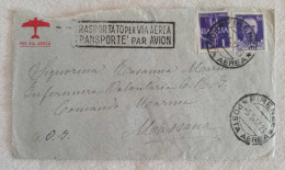 Lettera Per Via Aerea Da Firenze Per Massaua (Eritrea) Comando Marina 1937 - Storia Postale (Posta Aerea)