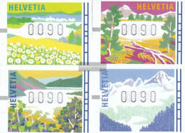 Switzerland ATM7-ATM10 (complete Issue) Unmounted Mint / Never Hinged 1996 Variable Value Stamp - Automatic Stamps