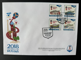 Togo 2018 Mi. ? FDC Surch Ovpt "FRANCE CHAMPION" FIFA World Cup WM Coupe Du Monde Russie Russia Football Fußball Soccer - Togo (1960-...)
