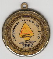 Archery Medal Swiss Championship  2002 -  Ø 5 Cm. - Boogschieten