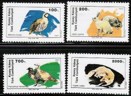 1989 - ANIMALS - BIRDS -RABBIT - GAMES  - TURKISH CYPRUS STAMPS - UMM - - Ferme