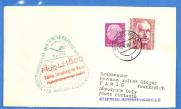 Allemagne Republique Federale 1956 Lettre Par Avion Poste Restante De Hamburg Aux France Lufthansa (G22490) - Storia Postale