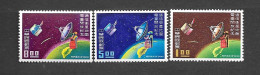 Taiwan Space 3 Stamps 1969 MNH. Satellite - Unused Stamps