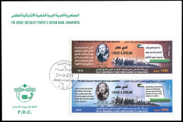 LIBYA 2010 Martin Luther King USA America Nobel Prize "I Have A Dream" (FDC) - Martin Luther King