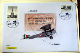 ITALIA 2017 - CENTENARY FIRST AIRMAIL POST IN THE WORLD, OFFICIAL FDC - 2011-20: Marcophilia