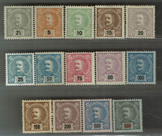 Portugal, 1895/6, # 126/139, MH - Unused Stamps