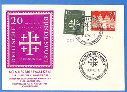 Allemagne Republique Federale 1956 Carte Postale De Frankfurt (G22503) - Lettres & Documents