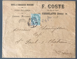 France N°111 Sur Enveloppe Commerciale 1905 - Convoyeur - (C1994) - 1877-1920: Semi-Moderne