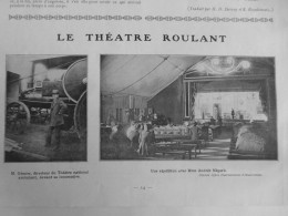 1911 THEATRE ROULANT GEMIER  2 JOURNAUX ANCIENS - Sonstige & Ohne Zuordnung