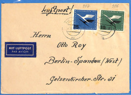 Allemagne Republique Federale 1956 Lettre Par Avion De Essen (G22518) - Covers & Documents