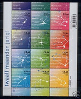 Nederland NVPH 2581-92 V2581-92 Vel Twaalf Maanden Jarig Sterrenbeelden 2008 MNH Postfris - Sonstige & Ohne Zuordnung