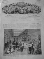 1874 SALLE REPTILES JARDIN PLANTES 2 JOURNAUX ANCIENS - Sonstige & Ohne Zuordnung