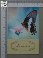 POSTCARD  - BORBOLETA - BUTTERFLIE - 2 SCANS  - (Nº56366) - Papillons