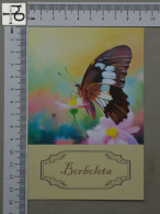 POSTCARD  - BORBOLETA - BUTTERFLIE - 2 SCANS  - (Nº56369) - Papillons