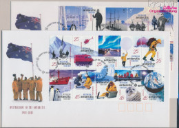 Austral. Gebiete Antarktis 125-144 (kompl.Ausg.) FDC 2001 Überwinterung (10161955 - FDC