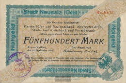 Neusalz Notgeld The City Neusalz (Othe) Used (III) 1922 500 Mark Neusalz - 500 Mark