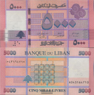 Lebanon Pick-number: 91 (2021) Uncirculated 2021 5.000 Livres - Liban