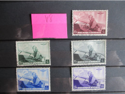 466/70 - Koning Leopold III Vliegenier - Reeks Gestempeld - Used Stamps