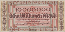 Nuremberg Inflationsgeld City Nuremberg Used (III) 1923 10 Million Mark - 10 Miljoen Mark