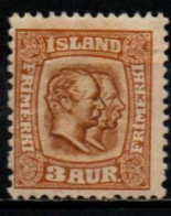 ISLANDE 1907-8 * - Ungebraucht