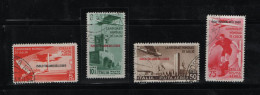 GREECE 1934 DODECANESE WORLD FOOTBALL CUP AIRPOST ISSUE COMPLETE SET USED STAMPS    HELLAS No A34 - A37 AND VALUE EURO 3 - Dodekanesos