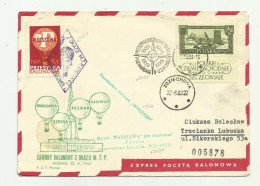 Poland 1963 - Balloon Post - Ballonpost