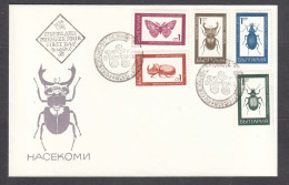 Bulgaria 1968 - Insects, Mi-Nr. 1826/30, FDC - FDC
