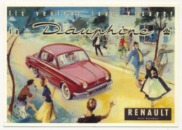 CPM - Ils Veulent Tous Essayer La DAUPHINE - RENAULT - Repro Catalogue D'époque 1958 - Toerisme