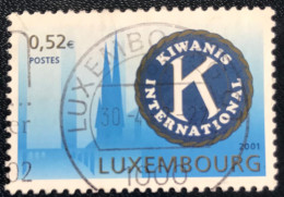 Luxembourg - Luxemburg - C18/29 - 2001 - (°)used - Michel 1558 - Kiwanis International - Gebraucht